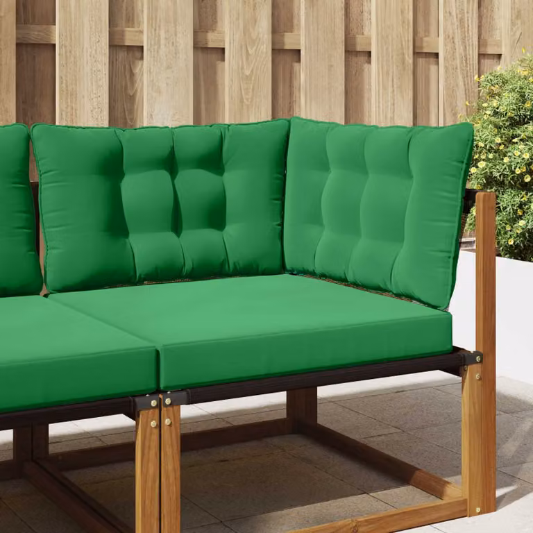vidaXL Cuscino quadrato per divano da esterno in poliestere, Verde, 68,5 x 68,5 cm