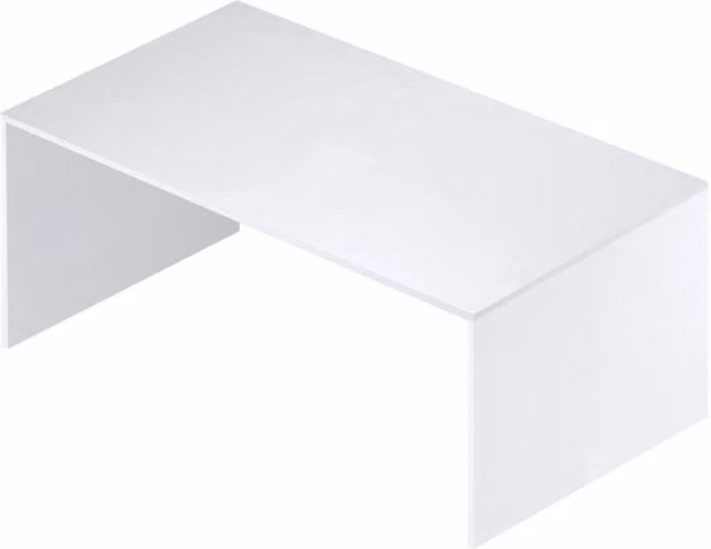 Scrivania da scrittura GIORDANOSHOP bianca, design minimalista, L 150 x P 73 x H 73 cm