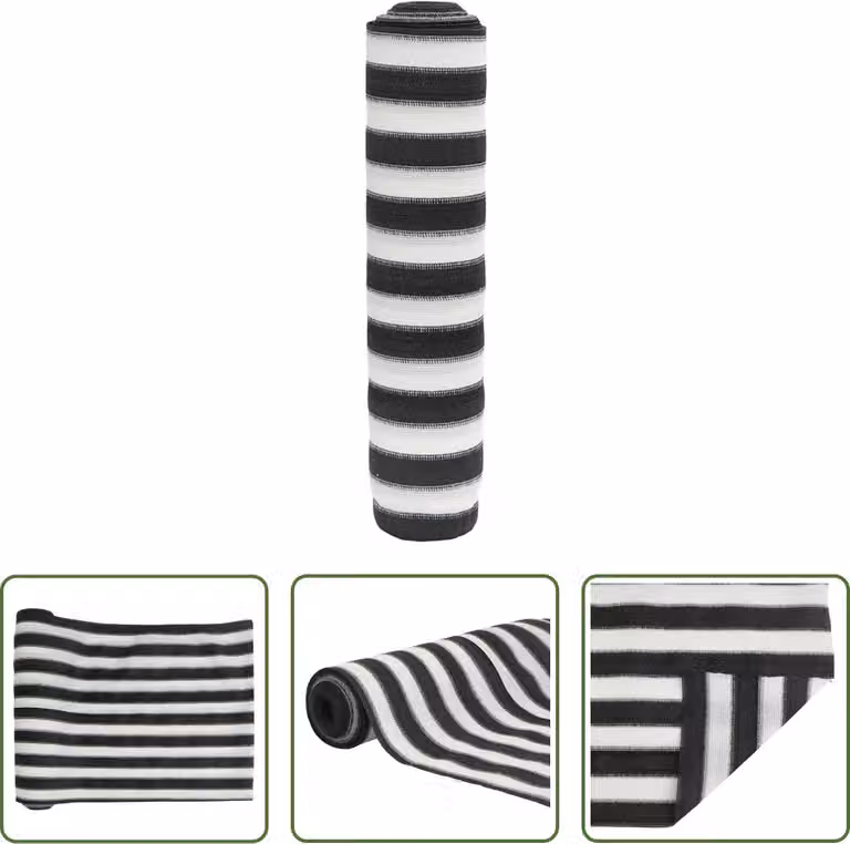 Il paravento Living Store antracite e bianco 1,5x50 m HDPE 75 g/m²