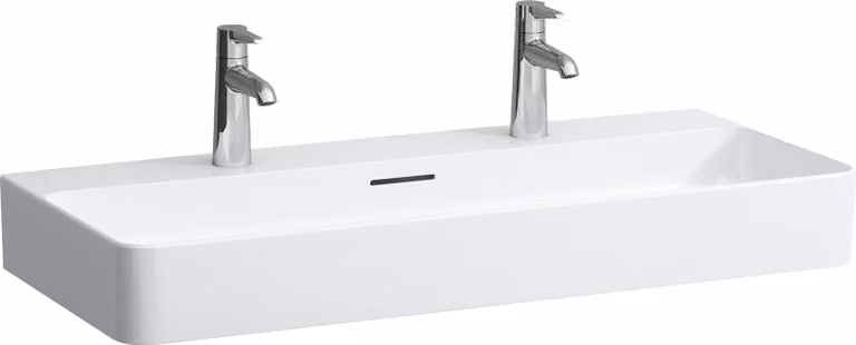 LAUFEN VAL lavabo à poser 950x420mm, 2 trous de robinetterie, avec trop-plein, US. poncé, H8162874001071, H8162874001071