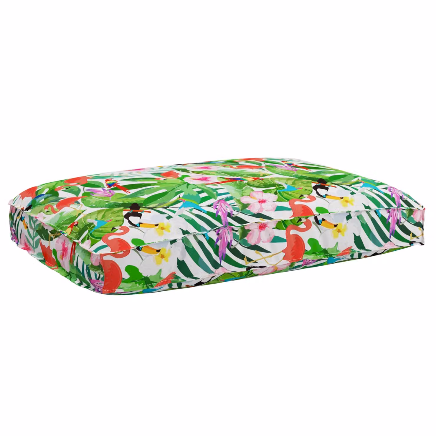 Cuscino rettangolare vidaXL in tessuto Oxford multicolore L: 80 cm, P: 80 cm, H: 12 cm