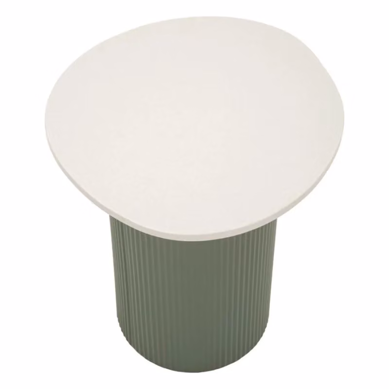 Tavolinetto moderno Frankfurt di Mauro Ferretti in marmo verde e bianco L/P/H: 40 x 42 x 45 cm – 2