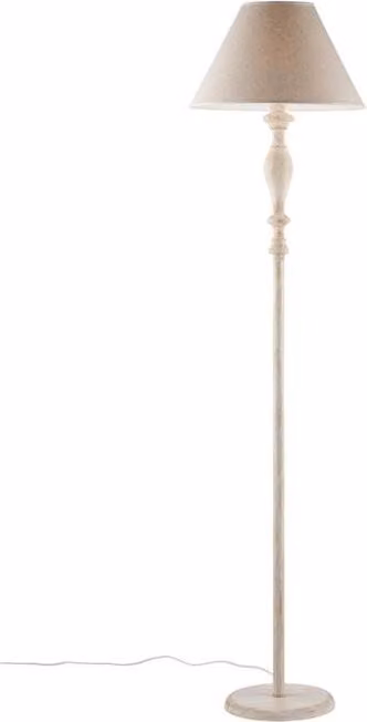 Piantana Shabby Chic Cascina Bianco Tortora Vintage 1 Luce E27
