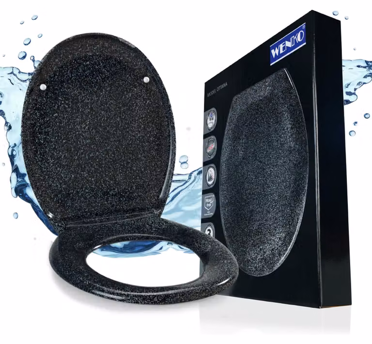 WENKO Premium WC SEAT OTTANA copriwater copriwater soft-close granito