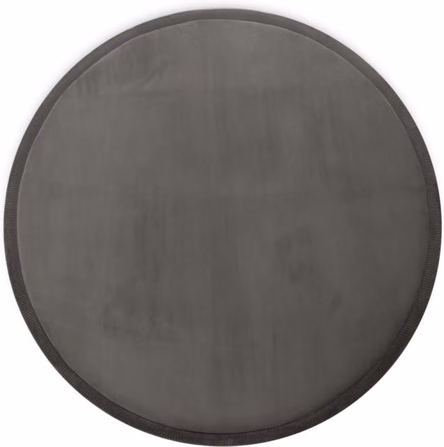 Tappeto rotondo lavabile per bambini Atami colore antracite Diametro: 80 cm