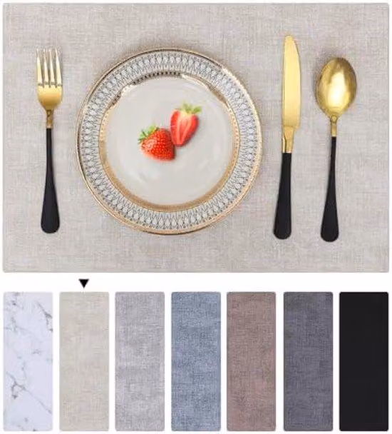 Set di 4 sottopiatti - Piastre impermeabili e antiscivolo