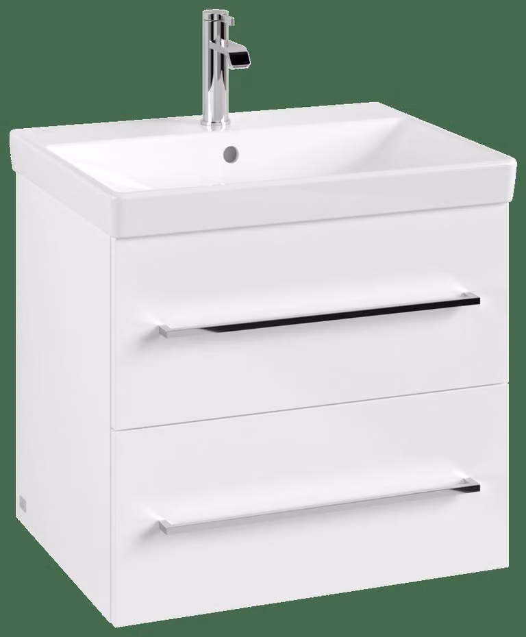 Villeroy & Boch Avento meuble sous lavabo, 2 tiroirs, 580x514x484mm, poignée chrome brillant, A88900VE, A88900VE