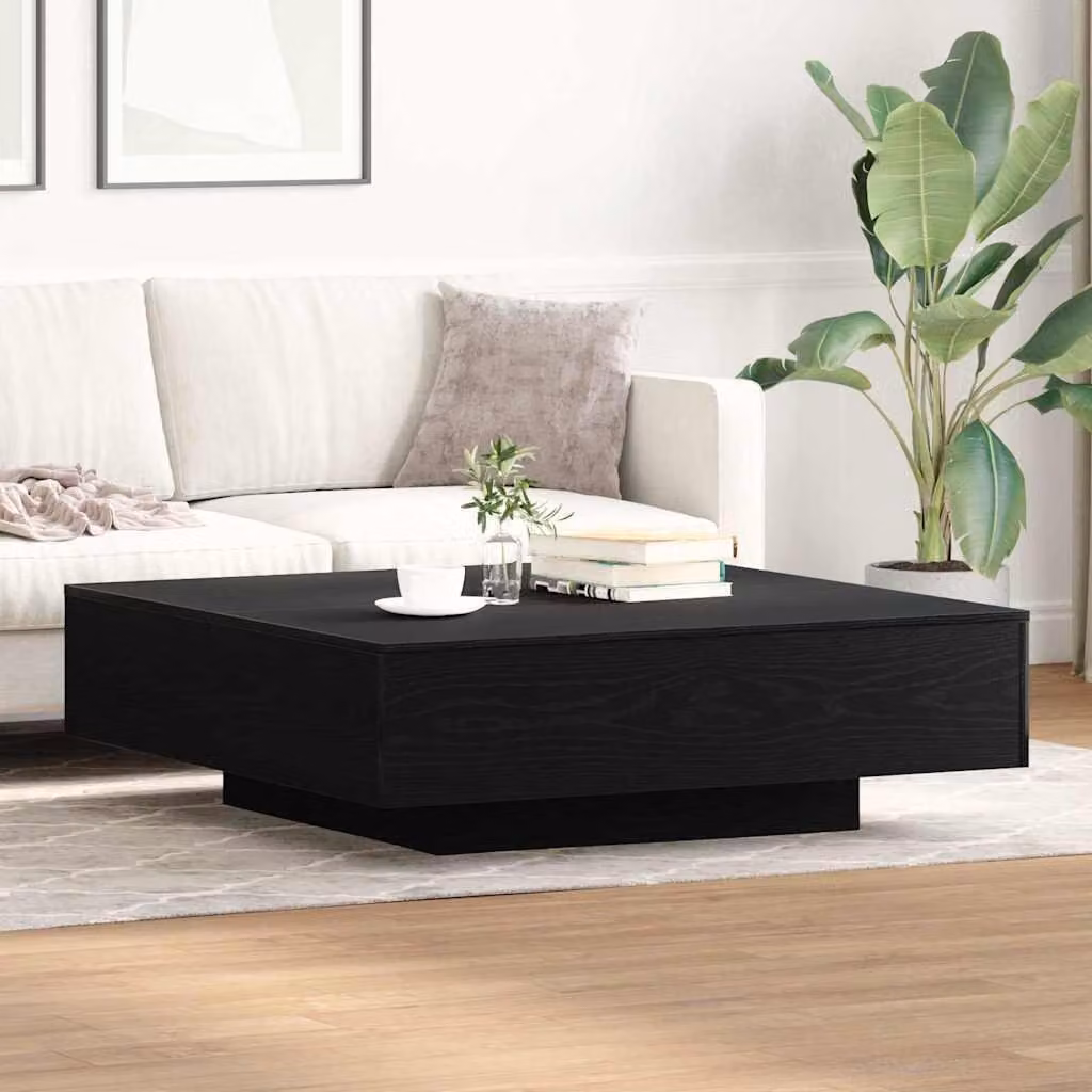 Maison Exclusive - Tavolino da salotto effetto rovere nero 100 x 100 x 31 cm