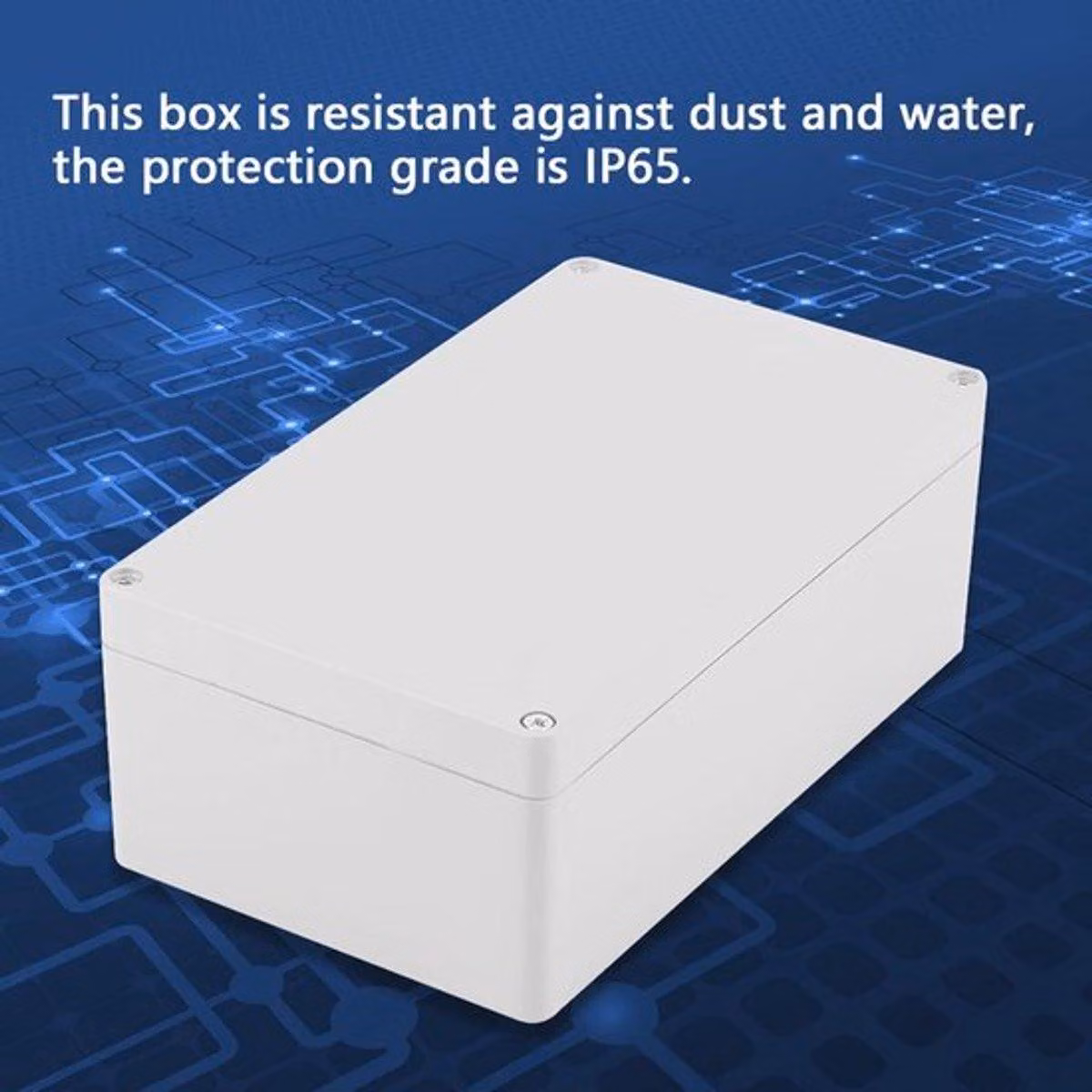 Scatola di derivazione esterna impermeabile, grado di protezione IP65, per applicazioni elettriche - dimensioni 200 x 120 x 75 mm