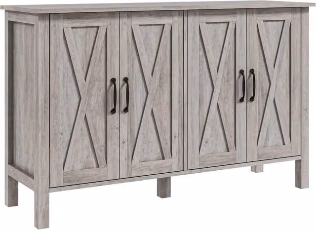Mobiletto con Ripiani Regolabili ¨C Minimal ¨C Grigio Legno 120x37x75
