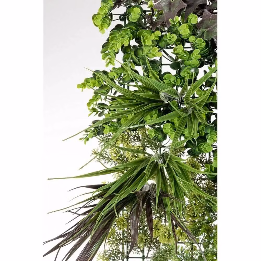 Pannello di siepe sintetica mix Yes Everyday in plastica verde L 100 x H 100 cm – 2