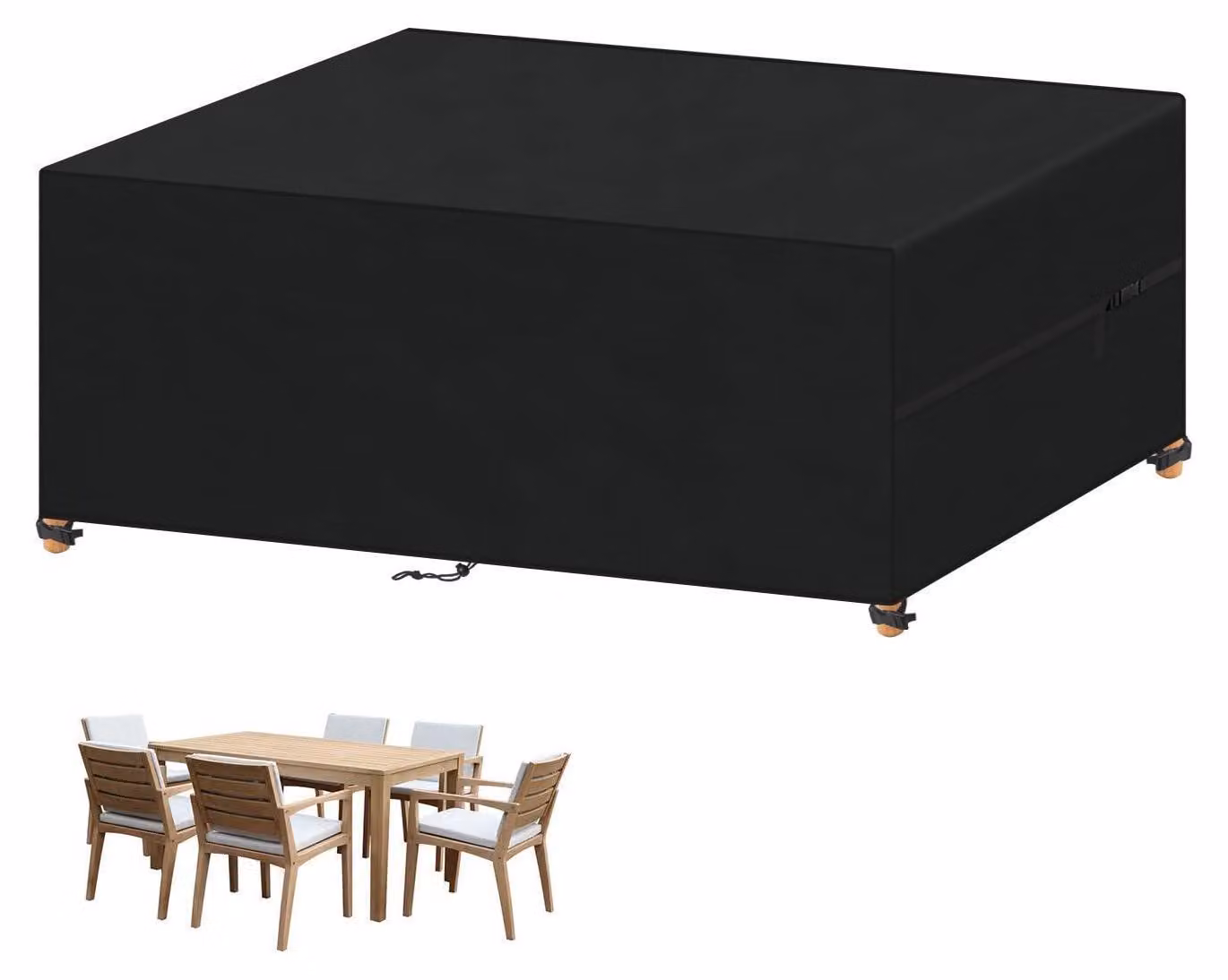 Copertura impermeabile per mobili da giardino, dimensioni 180x100x75 cm, tessuto Oxford 420D, adatta per l'uso invernale