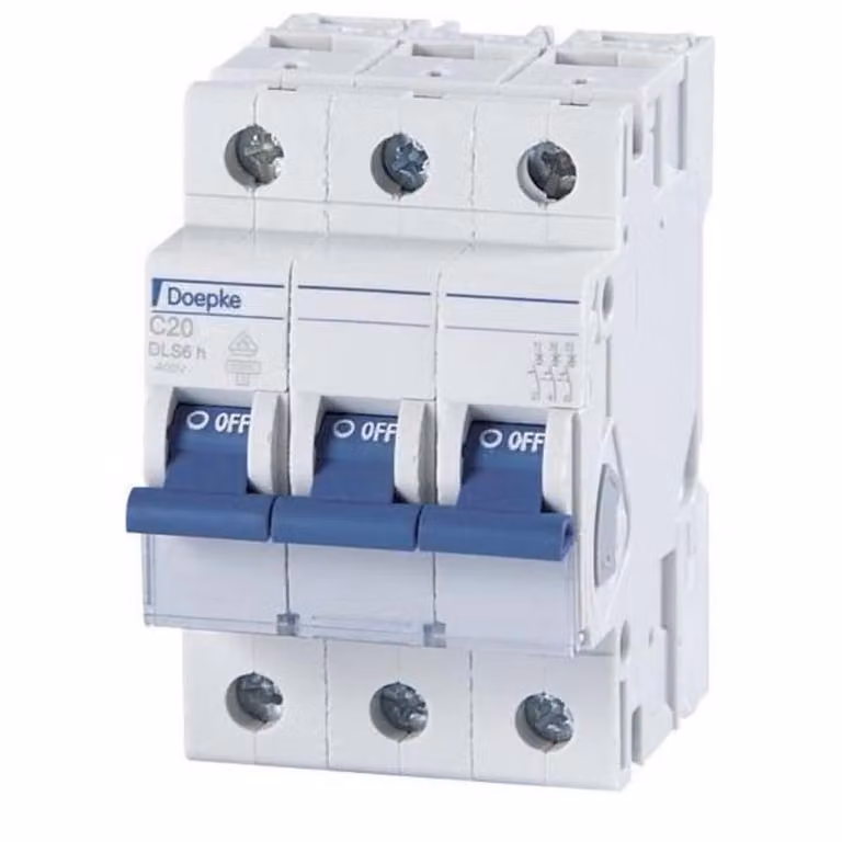 Interruttore DOEPKE LS C25A DLS-6H-C25-3-6-KA 6kA 3 poli 400V caratteristica C DLS-6H-C25-3-6-KA (09914295)