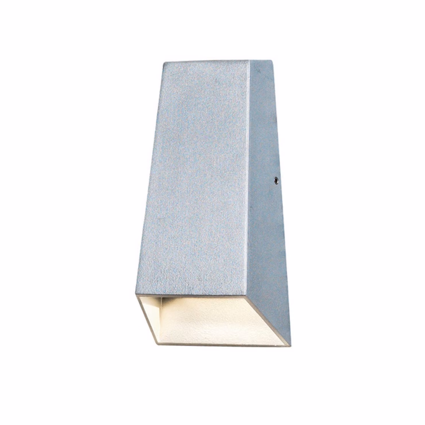 Konstsmide Imola Up & Down Applique a LED ad alta potenza Up & Down in alluminio laccato grigio e vetro acrilico trasparente