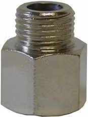 Raccordo prolunga filettato Walmec M 1/8 - F 1/8 argento