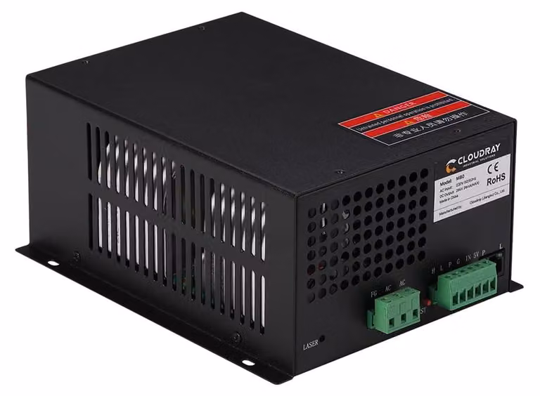 Laser CO2 da 80 W - Connettore ATX - 220 V corrente alternata - Raffreddamento ad aria