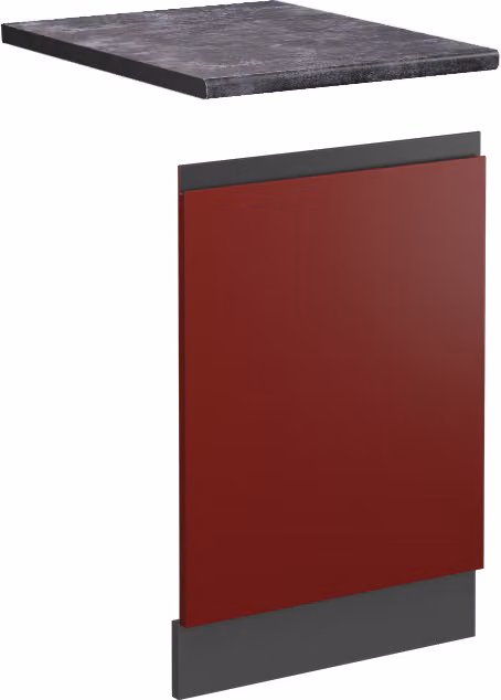 Pannello frontale Vicco R-Line Rosso 45 cm  J-Shape, PL Antracite, Model 46943