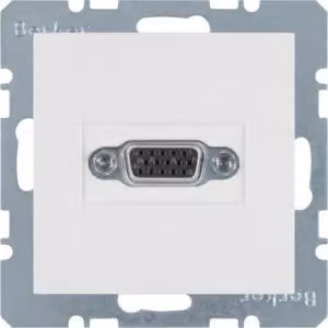 Berker 3315401909 Presa VGA bianco polo opaco Berker S.1/B.3/B.7