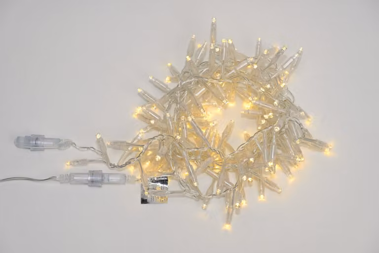 Catena luminosa a LED, prolunga di 3 metri, luce bianco caldo/bianco freddo, grado di protezione IP67, 11 modalità