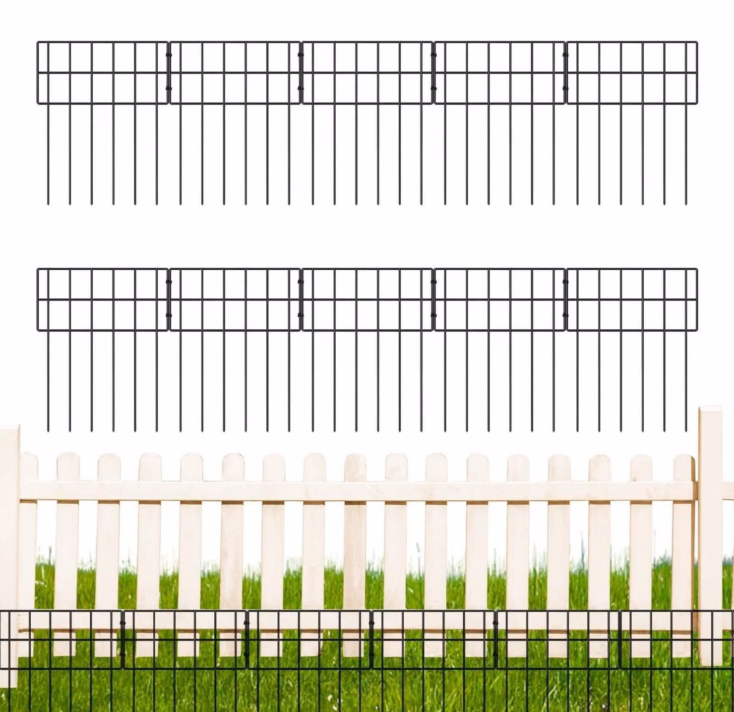 Recinzione per giardino resistente alle intemperie, ideale per l'arredo esterno