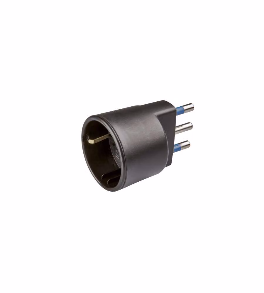 Poly Pool Adattatore Elettrico Nero Standard Italiano Tedesco 10A 16A