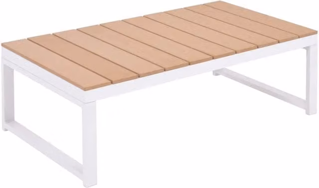 Set Divani da Giardino 5 pz con Cuscini in Alluminio e WPC 42870