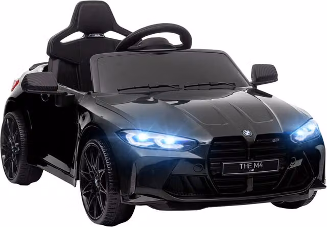 Macchina Elettrica per Bambini Licenza BMW M4 con Telecomando Nero