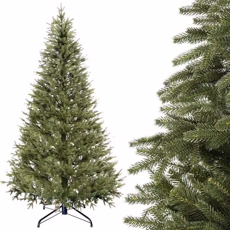 albero di Natale artificiale premium abete rosso 200 cm PE