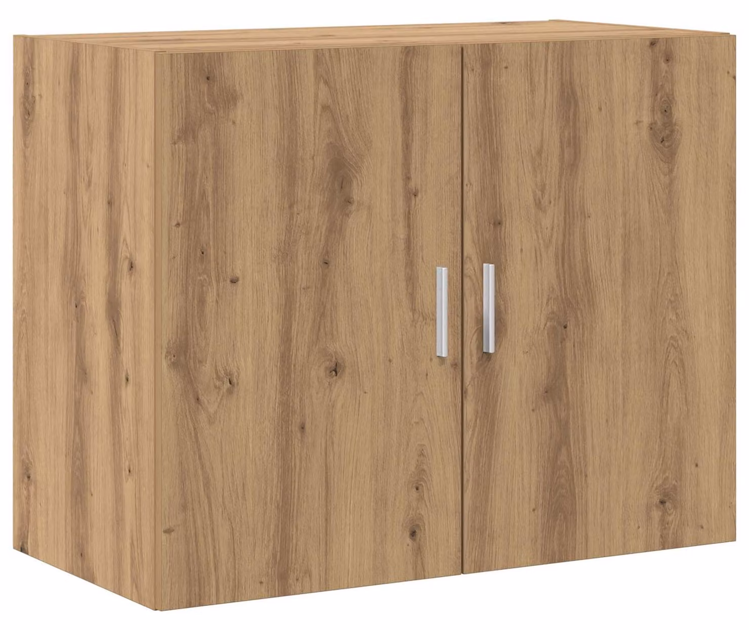 Armadio a parete in legno impiallacciato effetto "Artisan" (rovere), dimensioni 80 x 42,5 x 64 cm