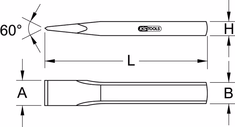 KS Tools 162.0103 scalpelli per muratura Scalpello per muratura