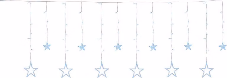 Tenda luminosa MagicHome Natale Curtain, 138x LED bianco freddo, con stelle, 230V, 8 funzioni, illuminazione, L-220x60/90 cm