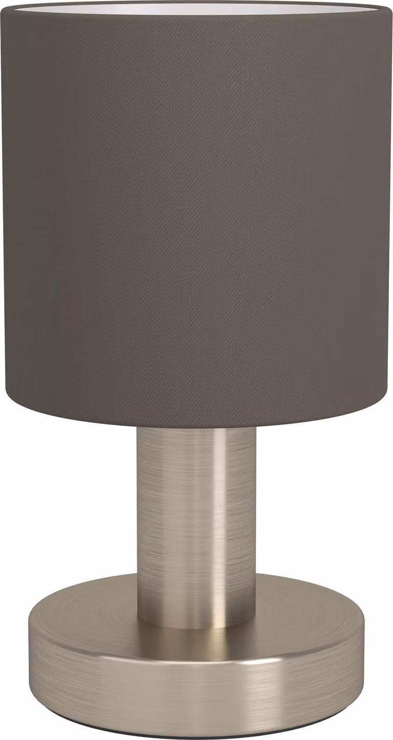 Eglo Lampada da tavolo LED Montetto acciaio, cappuccino