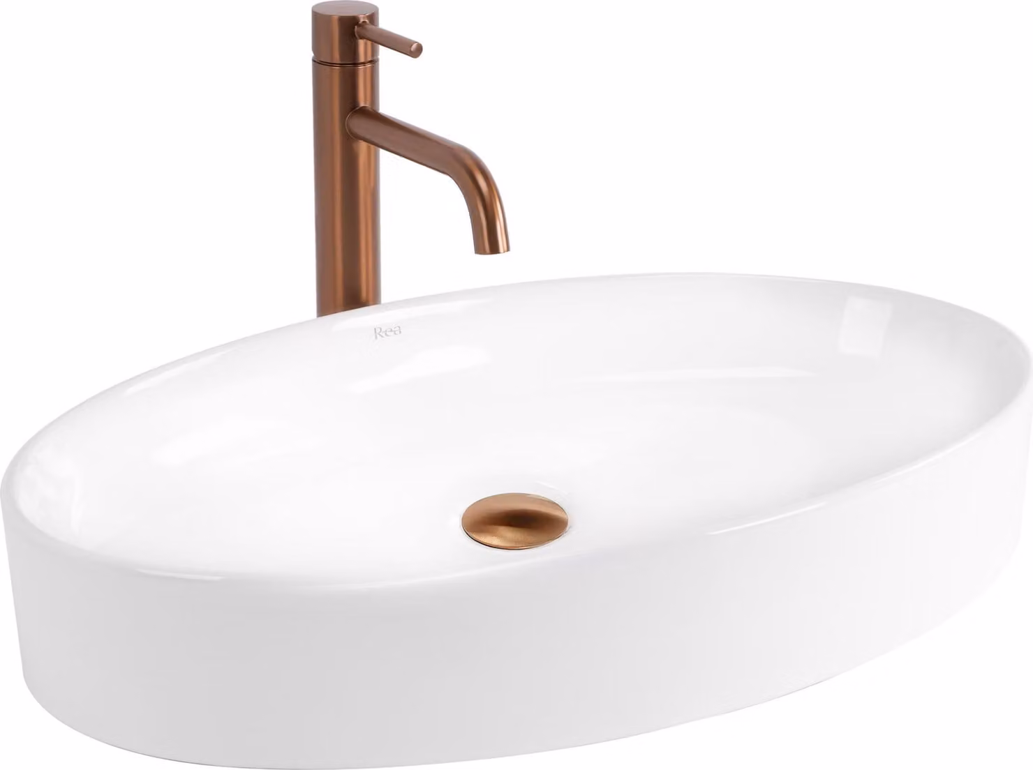 Lavabo Da Appoggio REA ADRIANA White