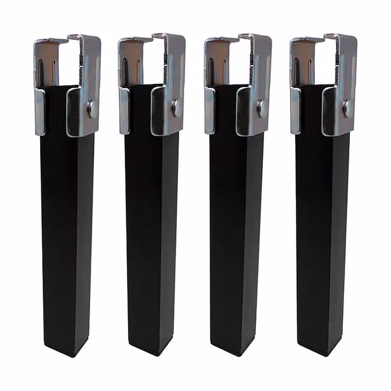 Gambe del letto in acciaio Micel 4 pezzi (4 x 3 x 25,5 cm)