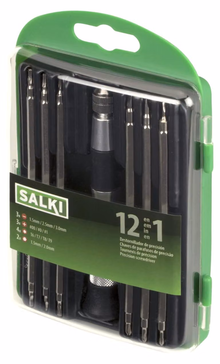 SALKI Set di cacciaviti di precisione 12 in 1 - Set di 7 utensili di precisione