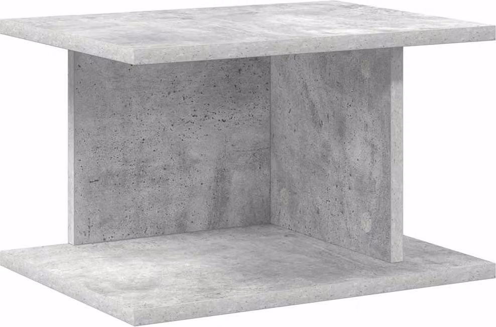 Comodino Grigio cemento 40 x 30 x 25 cm Legno multistrato