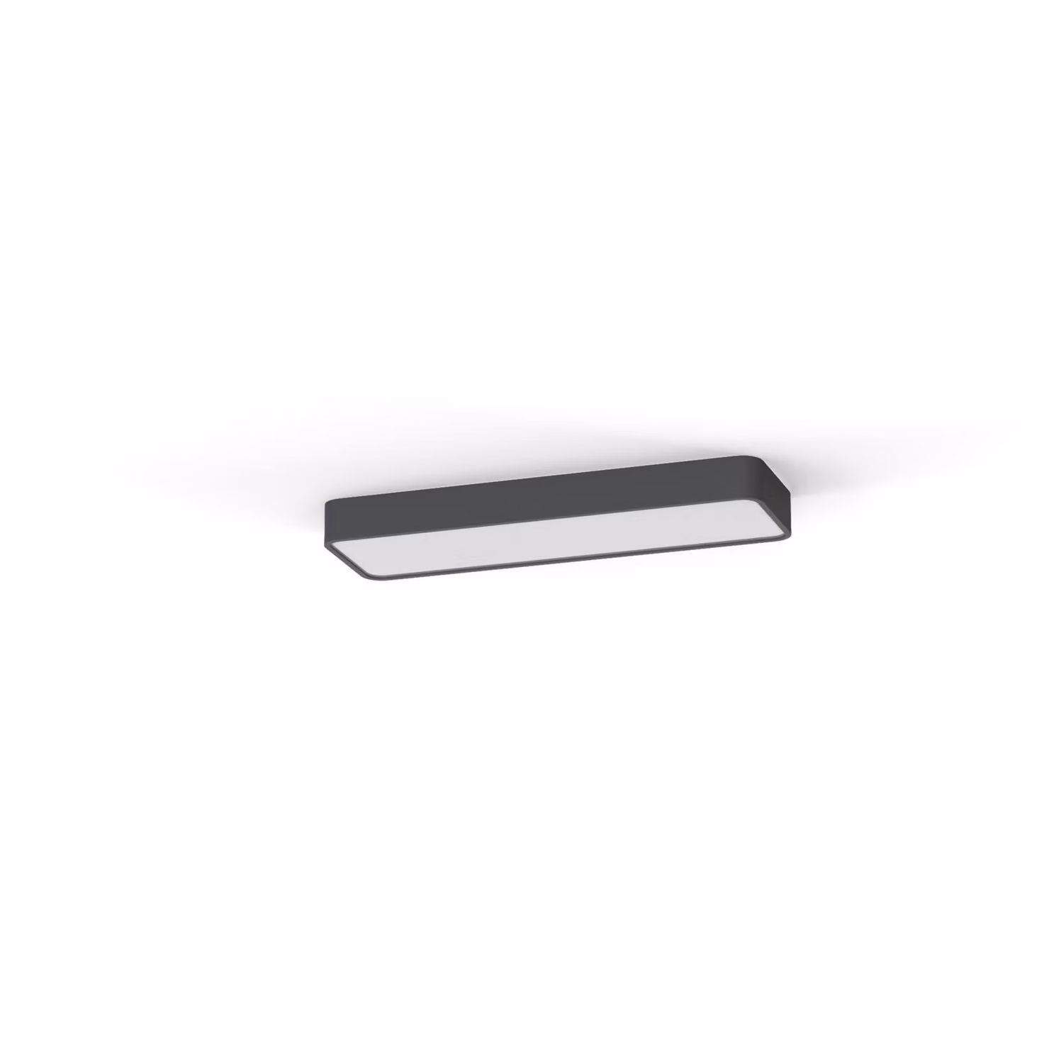 Plafoniera rettangolare SOFT grigio grafite-bianco 2xT8x16W in plastica, dimensioni: 6x20x63 cm, IP20, Nowodvorski Lighting