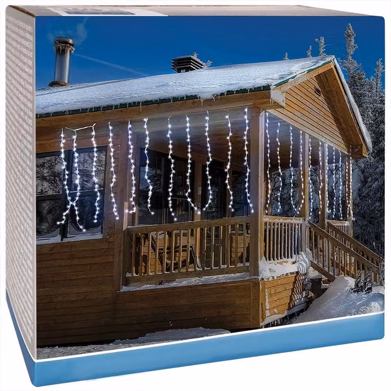 Catena luminosa 220 LED: fantastica decorazione natalizia per interni ed esterni