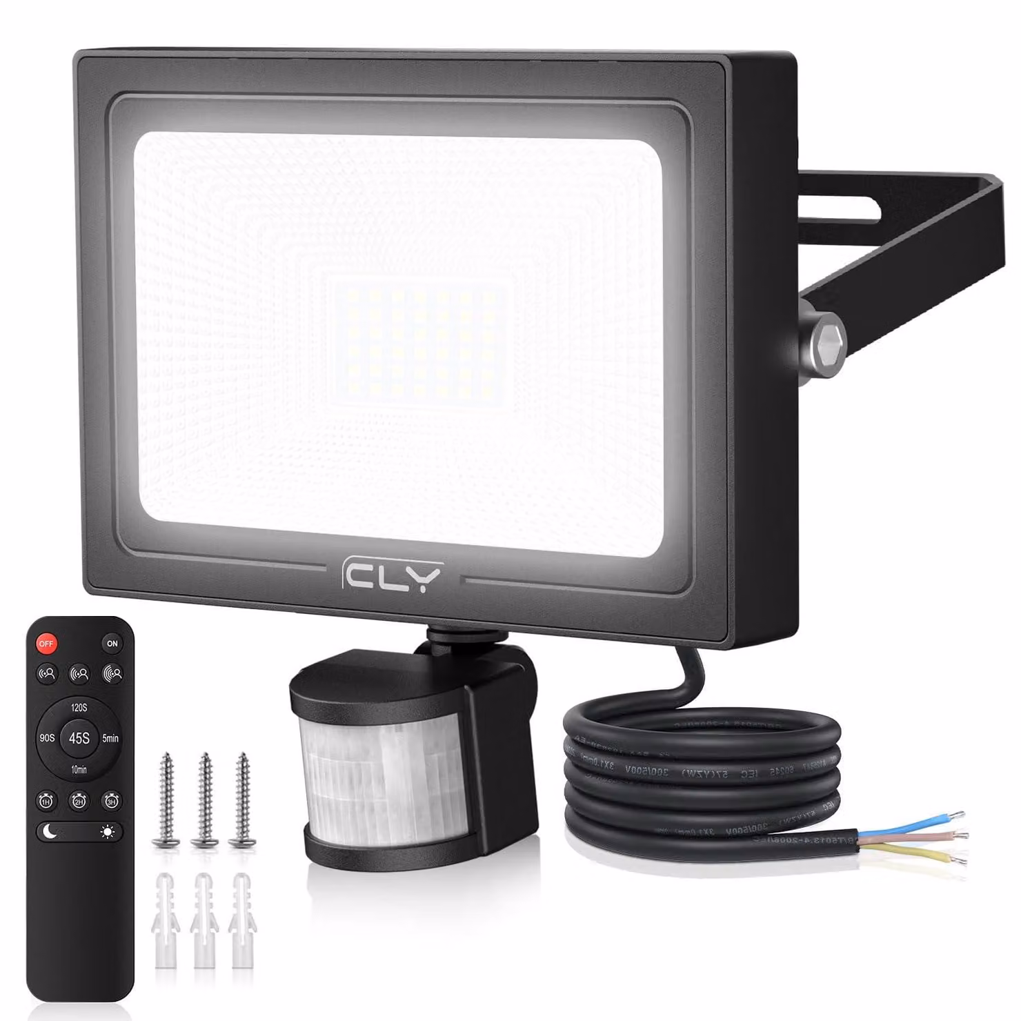 Fari a LED da 35W, 6500K, 3290 lumen, grado di protezione IP66, con sensore di movimento
