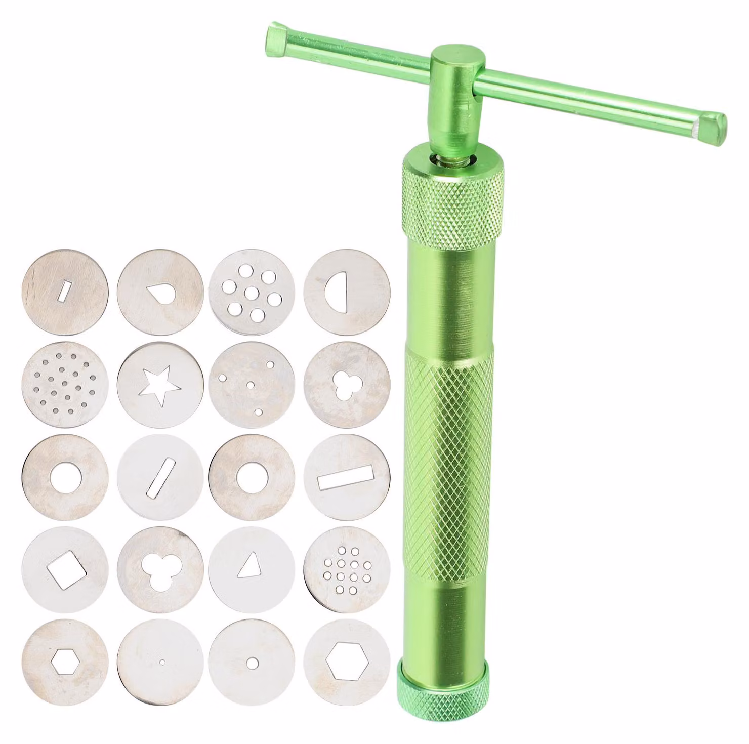 Estrusore per argilla, pistola rotante per impasto, pressa in acciaio inossidabile, manuale di bricolage, attrezzi per Vetroceramica