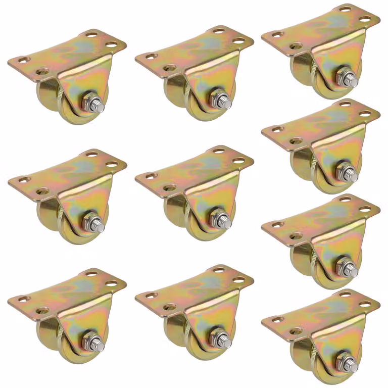 10 pulegge di scorrimento da 31 mm con cuscinetti a sfera, color oro