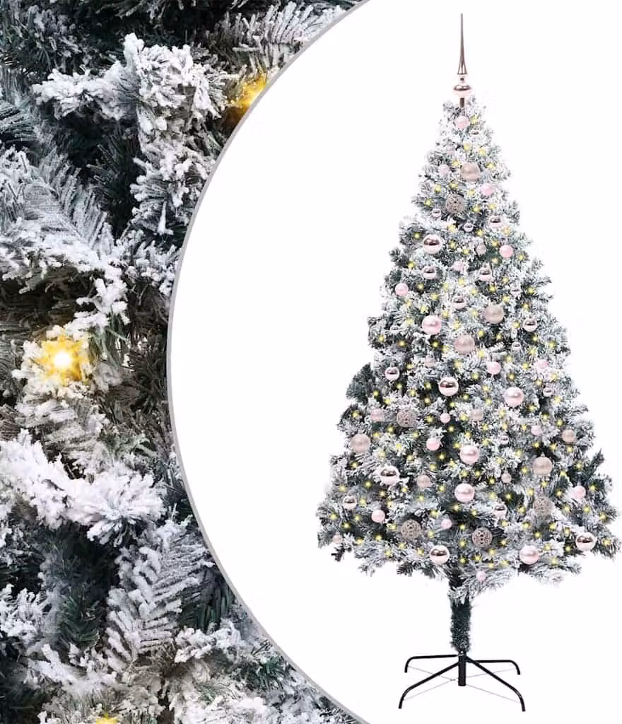 Albero di Natale artificiale con 300 LED Bianco 210 cm