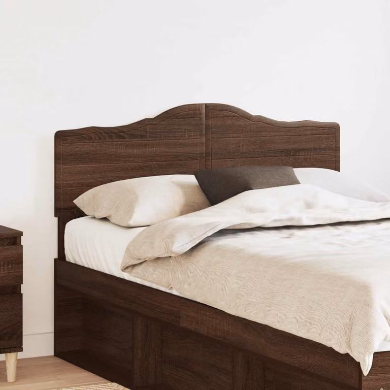 Testiera per letto vidaXL in legno ingegnerizzato Rovere Marrone con design minimalista