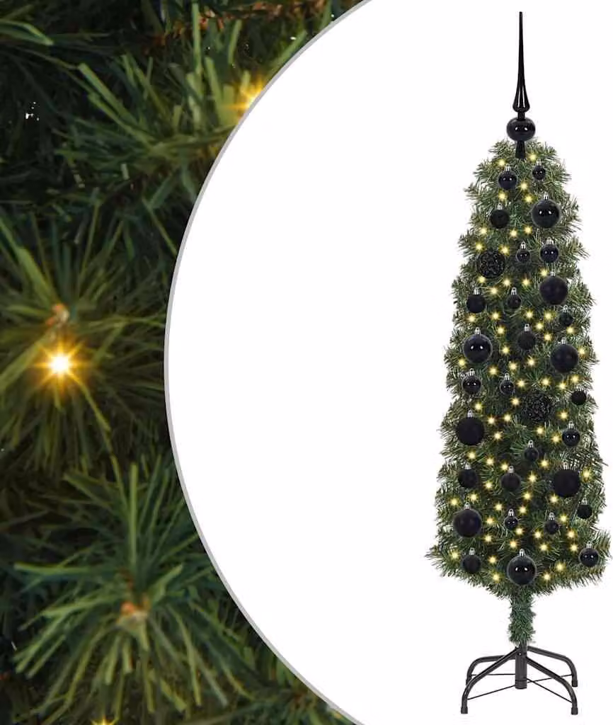 Albero di Natale artificiale con 150 LED Verde 120 cm