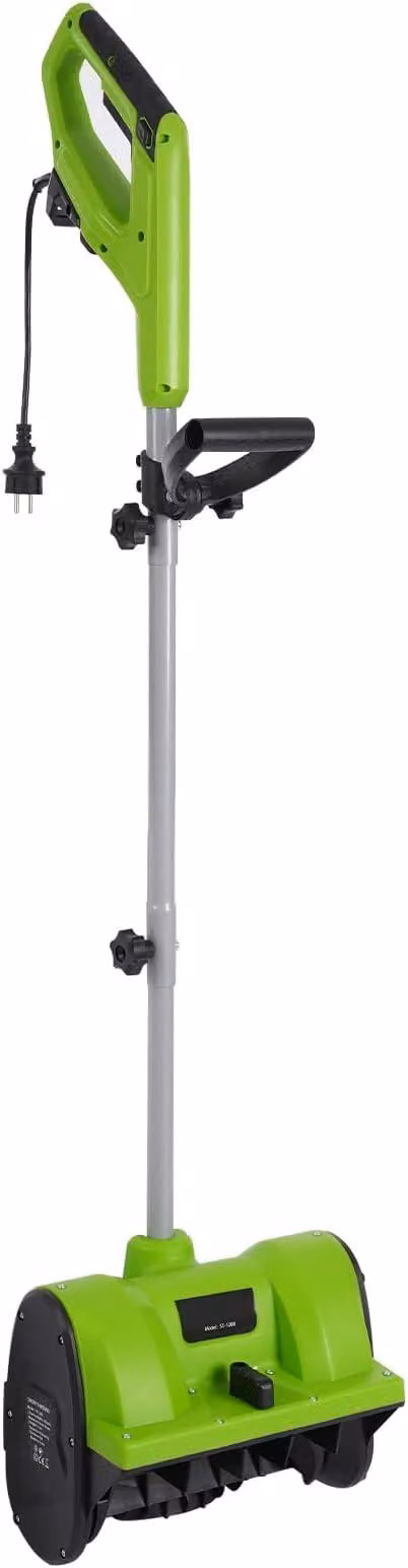 Spazzaneve elettrico da 1200W, 3500 giri/min. Larghezza di lavoro: 30 cm. Altezza massima della neve: 15 cm. Spazzaneve
