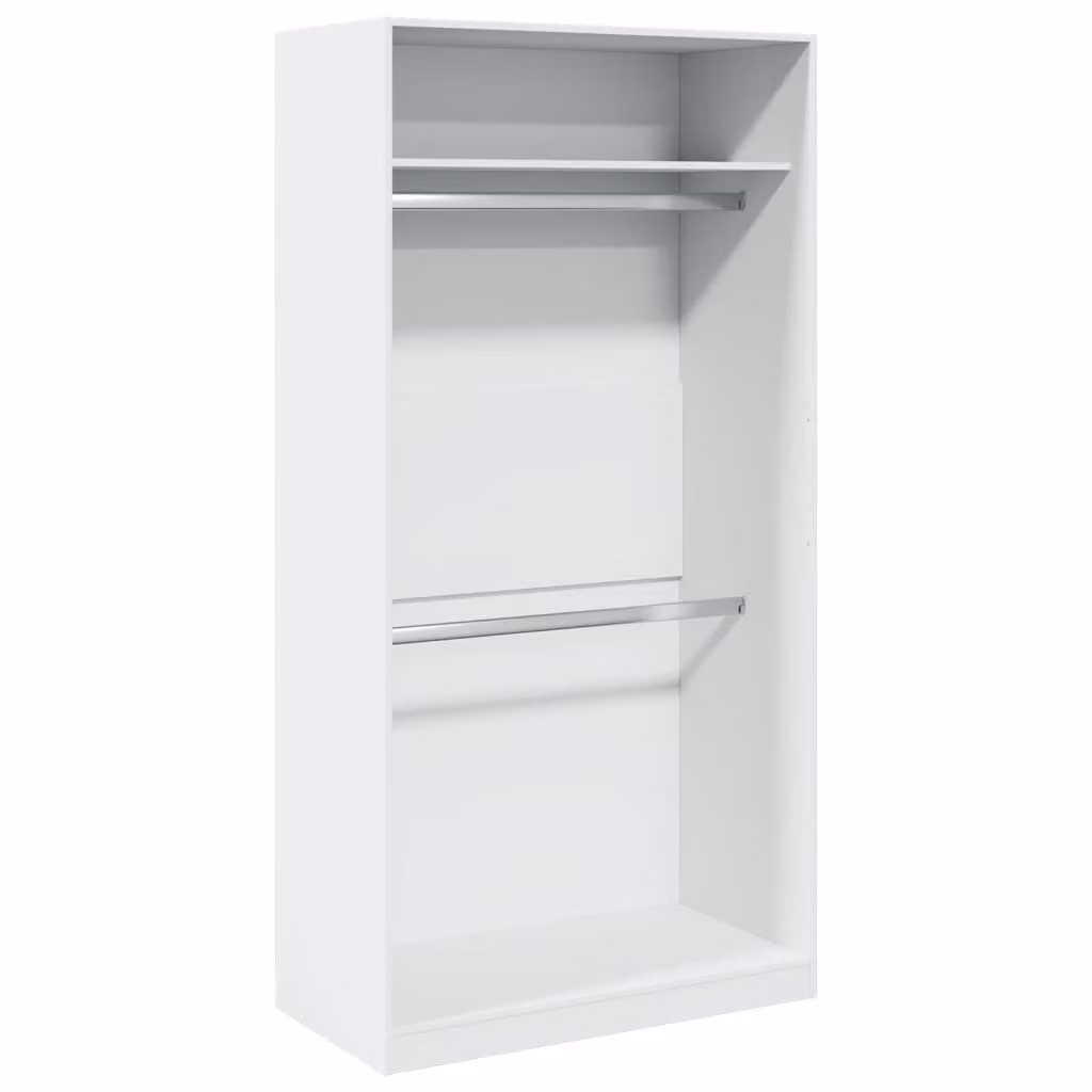 Armadio Bianco 100x50x200 cm in Legno Multistrato
