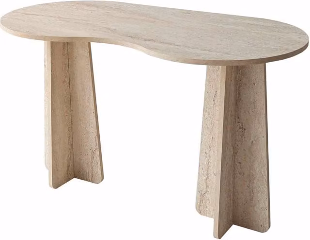 scrivania in legno "infinita" 120 x 60 x 75 cm - Travertino