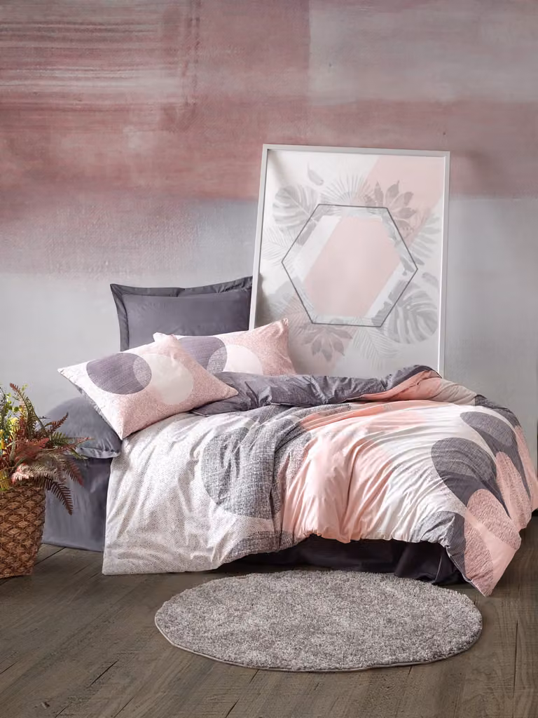 L'Essentiel Linge de Maison, Leron- CTN6268, grigio, piumino, 100% cotone ranforce