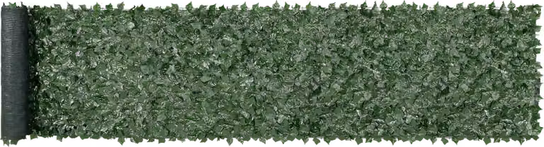 SucceBuy recinzione privacy all'edera - 1 x 5 metri di parete verde artificiale con supporto in rete e collegamento rinforzato. Ideale per la decorazione di giardini, cortili e balconi.