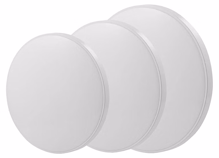 Lampada da soffitto, dimmerabile, design moderno, BIANCA-a, 2PZ, bianco caldo-a, 18W-a